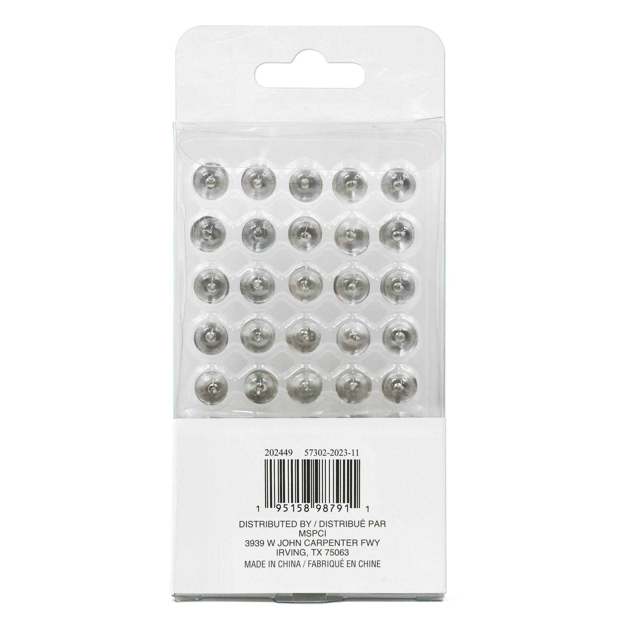Silver Thumb Tacks by B2C® 150ct.